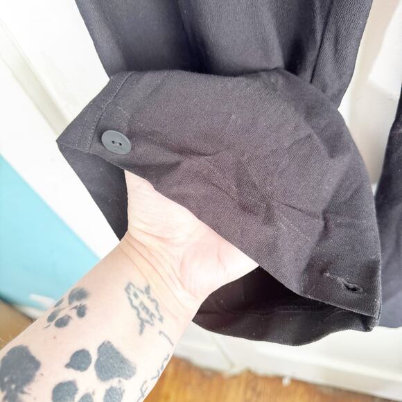 Eileen Fisher System Wider Straight Leg Pants Large Pocket Packable Button Hem S - Picture 5 of 12